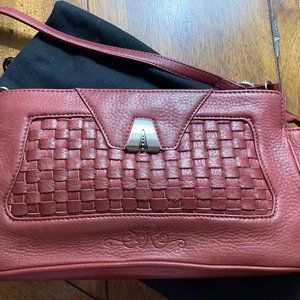 Longaberger So Rachel red leather purse